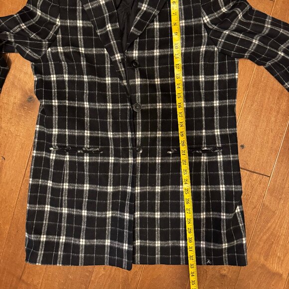 Urban by Par Haggar Oversized Plaid Blazer | Size 12 | VGUC | Made in Canada - Picture 7 of 7